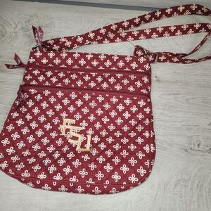Vera Bradley Quilted Zip Hipster Crossbody FSU Florida State University EUC
